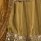 Rajwada Lime Green Organza Embroidered Lehenga For Women