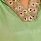 Rajwada Light Green Chinon Embroidered Stitched Kurta Set For Women