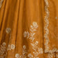 Rajwada Mustard Yellow Silk Embroidered Lehenga For Women