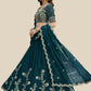 Rajwada Green Silk Embroidered Lehenga For Women
