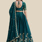 Rajwada Green Silk Embroidered Lehenga For Women
