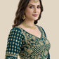 Rajwada Green Silk Embroidered Lehenga For Women
