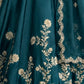 Rajwada Green Silk Embroidered Lehenga For Women