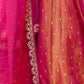 Rajwada Pink Organza Embroidered Lehenga For Women