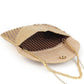 Rajwada Golden Fabric Sparkling Bridal Clutch For Women