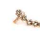 Rajwada White Kundan Ring Bracelet for Women