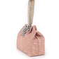 Rajwada Peach Faux Stone Embellished and Textured Batua for Women
