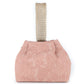 Rajwada Peach Faux Stone Embellished and Textured Batua for Women