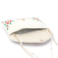 Rajwada White Fabric Clutch For Women