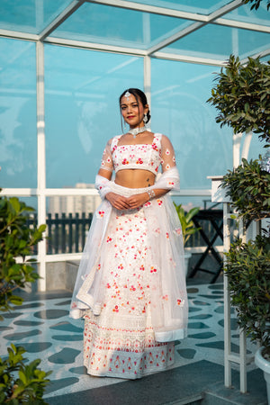 Rajwada Women Voguish Semi Stitched Lehenga Choli Set