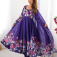 Rajwada Blue Georgette Printed Kurta Set For Women