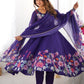 Rajwada Blue Georgette Printed Kurta Set For Women