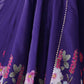Rajwada Blue Georgette Printed Kurta Set For Women