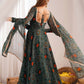 Rajwada Green Georgette Printed Kurta Set For Women