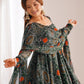 Rajwada Green Georgette Printed Kurta Set For Women
