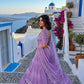Rajwada Lavender Net Printed Lehenga For Women