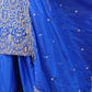 Rajwada Blue Chinon Embroidered Kurta Set For Women