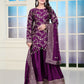 Rajwada Purple Chinon Embroidered Kurta Set For Women