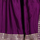 Rajwada Purple Chinon Embroidered Kurta Set For Women