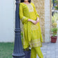 Rajwada Green Chinon Embroidered Stitched Kurta Set For Women