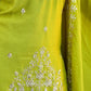 Rajwada Green Chinon Embroidered Stitched Kurta Set For Women