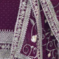 Rajwada Wine Georgette Embroidered Stitched Kurta Set For Women