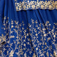 Rajwada Blue Georgette Embroidered Stitched Kurta Set For Women