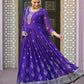 Rajwada Purple Georgette Embroidered Stitched Kurta Set For Women