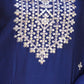 Rajwada Blue Chinon Embroidered Stitched Kurta Set For Women
