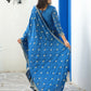 Rajwada Blue Chinon Embroidered Stitched Kurta Set For Women