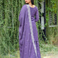 Rajwada Lavender Chinon Embroidered Stitched Kurta Set For Women