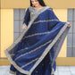 Rajwada Blue Chinon Embroidered Stitched Kurta Set For Women