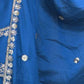 Rajwada Blue Chinon Embroidered Stitched Kurta Set For Women