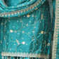 Rajwada Sea Green Chinon Embroidered Stitched Kurta Set For Women