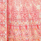 Rajwada Pink Georgette Embellished Semi-Stitched Lehenga For Women