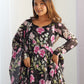 Rajwada Black Georgette Printed Kurta Set For Women
