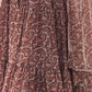 Rajwada Brown Georgette Printed Kurta Set For Women