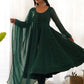 Rajwada Green Georgette Printed Kurta Set For Women