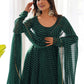 Rajwada Green Georgette Printed Kurta Set For Women