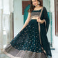 Rajwada  Dark Green Georgette Embellished Lehenga For Women