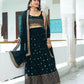 Rajwada  Dark Green Georgette Embellished Lehenga For Women
