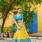 Rajwada Yellow Silk Blend Printed Lehenga For Women