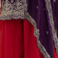 Rajwada Purple Chinon Solid Stitched Kurta Set For Women