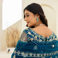 Rajwada Blue Net Embellished Lehenga For Women