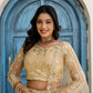 Rajwada Cream Net Embellished Lehenga For Women