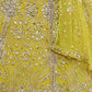 Rajwada Yellow Net Embellished Lehenga For Women