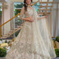 Rajwada Off White Net Embellished Lehenga For Women