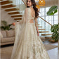Rajwada Off White Net Embellished Lehenga For Women
