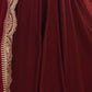 Rajwada Maroon Georgette Plain Kurta Set For Women