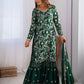 Rajwada Green Chinon Silk Embroidery & Sequins Kurta Set For Women